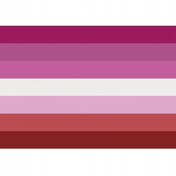 LGBT REGNBUEFLAG STOR 90x150cm LESBISK F5