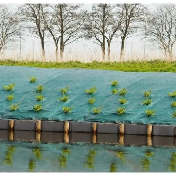 Liggande mulchduk - grön 90 gr / m² - 2x5m