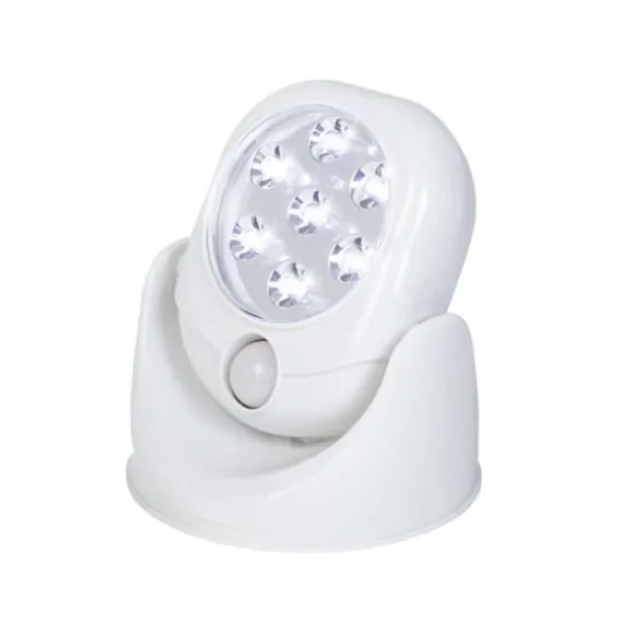 Light Angel LED Sensorlampe hvid (rund) m/bevægelsessensor - Trådløs