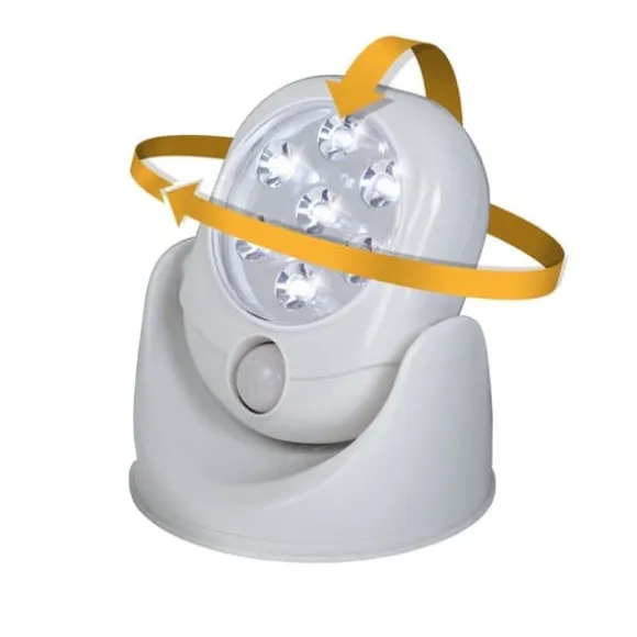 Light Angel LED Sensorlampe hvid (rund) m/bevægelsessensor - Trådløs