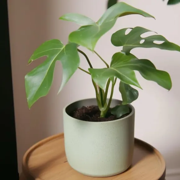 Lille monstera - Sæt med 2 - Rhaphidophora tetrasperma - Højde 20-30cm - ⌀12cm