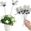 Lollanda 20 stk 3D guldsmed haveindretning i sort, guldsmede havepynt til have, krukker, planter, terrasse, dekoration