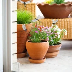 Lollanda 20 stk 3D guldsmed haveindretning i sort, guldsmede havepynt til have, krukker, planter, terrasse, dekoration