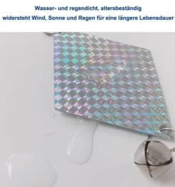 Lollanda 3 stk reflekterende vindspil, holografisk, vejrbestandig, dekorativ, til haver og vinduer
