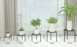 Lollanda Blomsterstativ, plantestativ, urtepotteskjuler, blomsterstøtte, til have og altan, 5-delt sæt