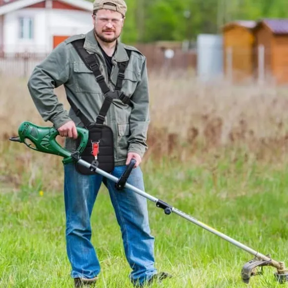 Lollanda buskryddersele, skulderrem til græstrimmer, sele til buskryddersele, justerbar dobbelt trimmersele til trimmer