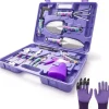 Lollanda 11-delt haveværktøjssæt med opbevaringsboks - Havehandsker med kløer, skovl, saks, rive, sprayflaske