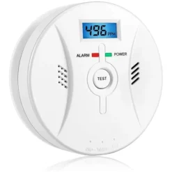 Lollanda kuliltealarm med LCD-skærm – høj følsomhed, 85 dB høj advarsel, batteridrevet CO-gasdetektor