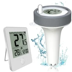 Lollanda Trådløst Flydende Pooltermometer med LED-display, vandafvisende IPX8 - Til Pool & Spa