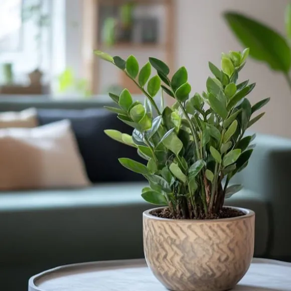 Lykkebregne - Zamioculcas Zamiifolia - Højde 55-65cm - ⌀17cm