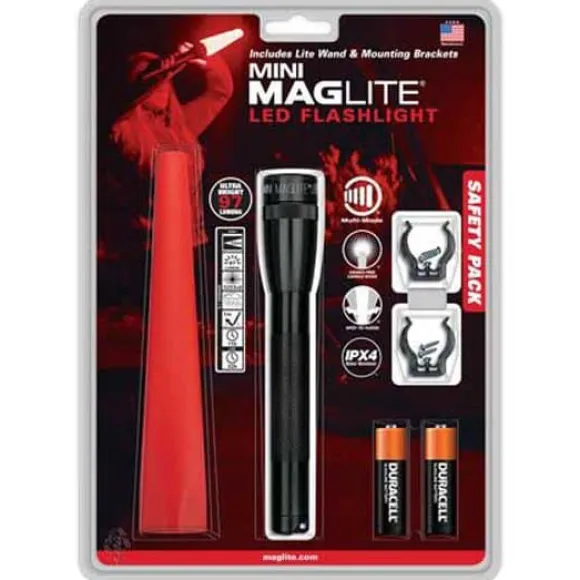 Mag-lite Pakk Mini Led 2aa Safety Sort 97 Lumens