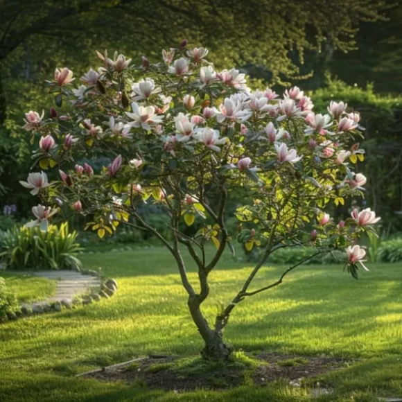 Magnoliablande - Sæt med 6 - Magnolia - Højde 25-40cm - ⌀9cm