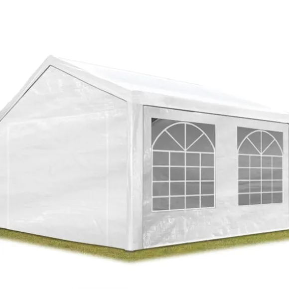 Markise-havetelt 3x4 m havepavillon PE 350 N presenning 100% vandtæt hvid