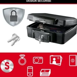 MASTER LOCK Säkerhetsfodral / Safe - Brandsäker och vattentät - Format S - 4,9L