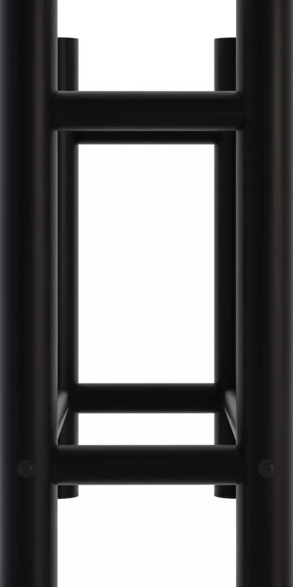 Medya Round Metal Firewood Rack Stand, Black - 30x60x60 cm