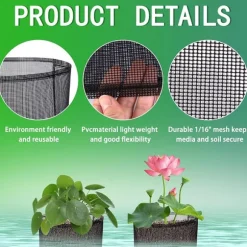 Mesh Vandplante Potte - Sæt med 4 til Vandhaver Round shape