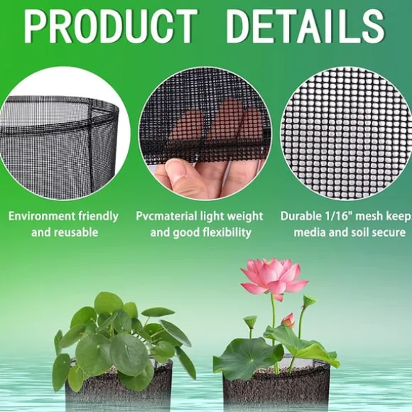 Mesh Vandplante Potte - Sæt med 4 til Vandhaver Round shape