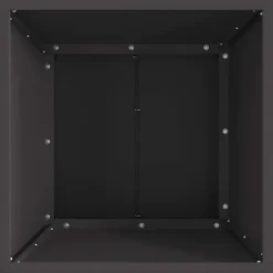 Metal bålsted i sort - Bærbart ildsted til udendørs hygge | Størrelse: 40 x 40 x 35 cm