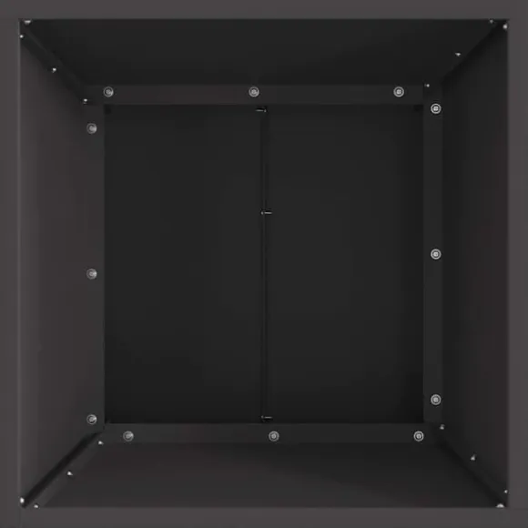 Metal bålsted i sort - Bærbart ildsted til udendørs hygge | Størrelse: 40 x 40 x 35 cm