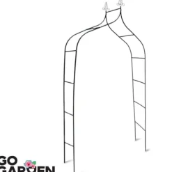 Metal havepergola til blomster, roser, klatreplanter, støtte, bue, ankre, have