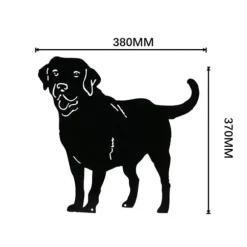 Metal Hunde Dekorative Havepæle Hundesilhuet Havedekoration til Udendørs Græsplænepynt Haveskilt
