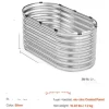 Metal Hævet Havebed, Holdbar Alu-zink Belagt Panel, Åben Bund Design,4x2x2ft