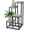 Metalblomsterstativ 4-lags, niveaudelt stativ til potter, planter og blomster