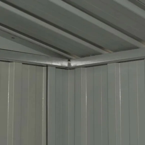 Metalskur til haven - Opbevaring af værktøj | Størrelse: 257x205x178 cm | Farve: Antracitgrå