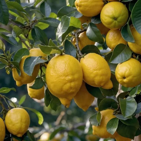 Middelhavet frugttræ - Sæt med 8 - Citrus, ficus, olea - Højde 25-40cm - ⌀9cm