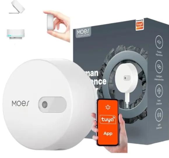 Mikrobølgebevægelsessensor Zigbee 3.0 Tuya Moes ZSS-LP-HP02-MS ES1ZZ(TY)