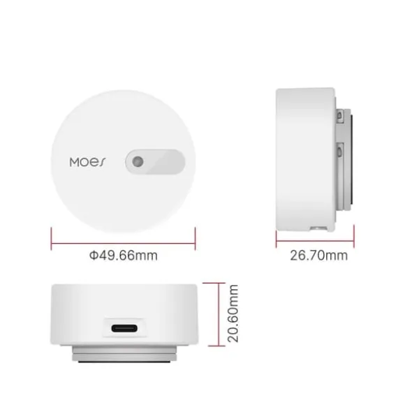 Mikrobølgebevægelsessensor Zigbee 3.0 Tuya Moes ZSS-LP-HP02-MS ES1ZZ(TY)