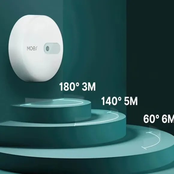 Mikrobølgebevægelsessensor Zigbee 3.0 Tuya Moes ZSS-LP-HP02-MS ES1ZZ(TY)