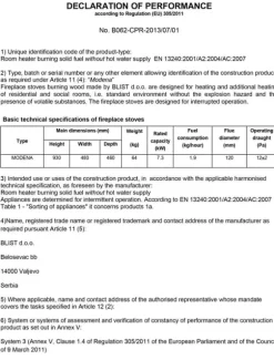 Miljøvenlig Koza Blist Zar Træbrændeovn - 7,3 kW, Antracit, Overholder ECO Design 2022