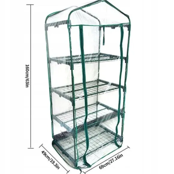MINI HAVEDRIVHUS LODRET BALKON TIL BALKON 4 ETAGER FOLIAK XL