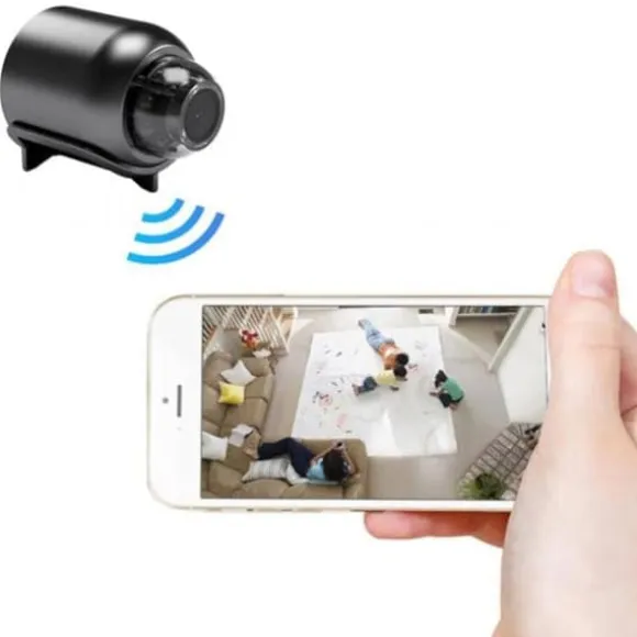 Mini WiFi-kamera 1080P HD Nattesyn Bevægelsesdetektion Fjernvisning Trådløst sikkerhedskamera til hjemmebutik lager