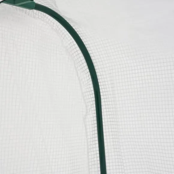 Minidrivhus - Altan-/Tomatdrivhus - 120×60×50 cm - Rullevinduer - Til altan og have - Hvid