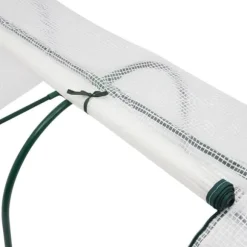 Minidrivhus - Altan-/Tomatdrivhus - 120×60×50 cm - Rullevinduer - Til altan og have - Hvid