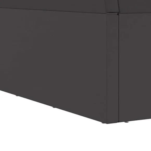 Moderne bålsted i stål 60x60x35 cm - Udendørs ildsted | Farve: Sort