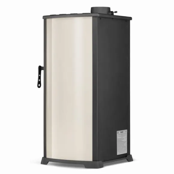 Moderne brændeovn - støbejerns kogeplade - 10 kW effekt - op til 100 m²