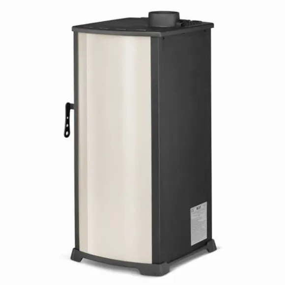 Moderne brændeovn - støbejerns kogeplade - 10 kW effekt - op til 100 m²