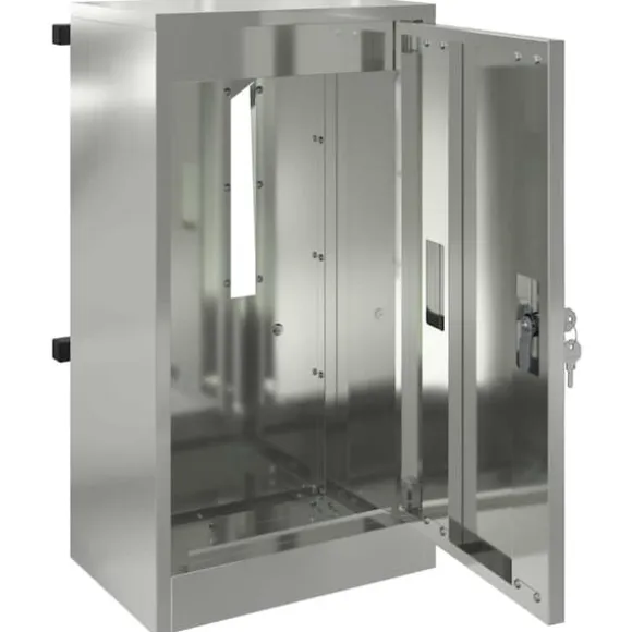 Moderne galvaniseret stål postkasse - Rektangulær design | Farve: Sort | Størrelse: 30x23x55 cm