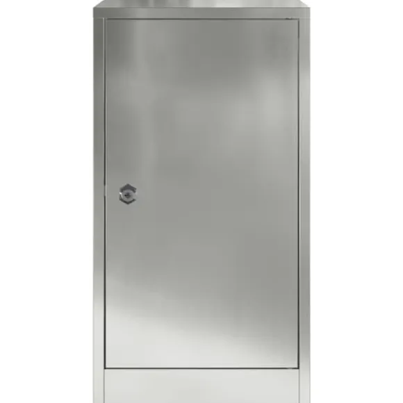 Moderne galvaniseret stål postkasse - Rektangulær design | Farve: Sort | Størrelse: 30x23x55 cm