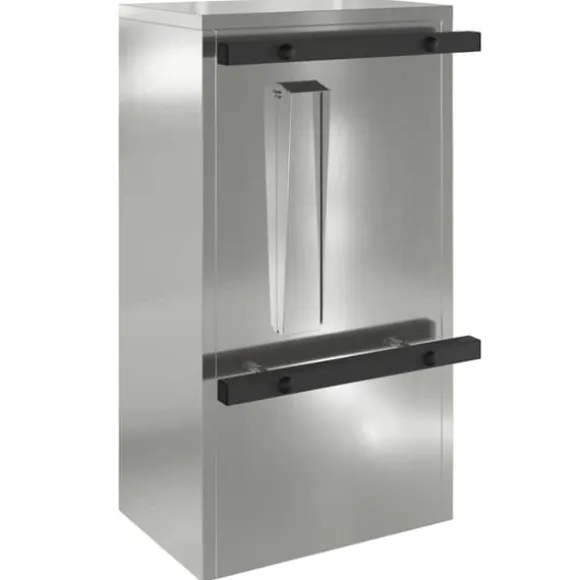 Moderne galvaniseret stål postkasse - Rektangulær design | Farve: Sort | Størrelse: 30x23x55 cm