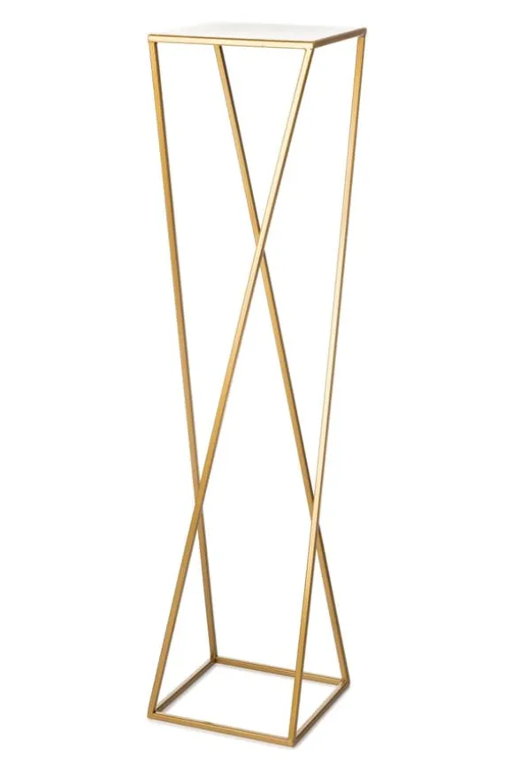Moderne guld stående blomsterstand 100cm