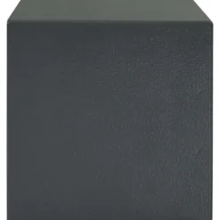 Moderne metal sikkerhedsboks med lås - Indendørs opbevaring | Størrelse: 17x23x17 cm | Farve: Grå