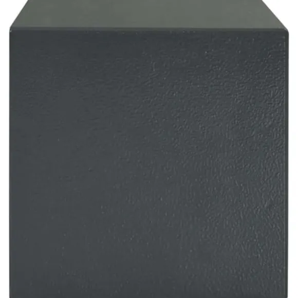 Moderne metal sikkerhedsboks med lås - Indendørs opbevaring | Størrelse: 17x23x17 cm | Farve: Grå