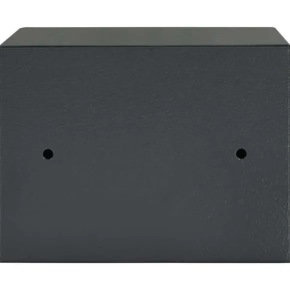 Moderne metal sikkerhedsboks med lås - Indendørs opbevaring | Størrelse: 17x23x17 cm | Farve: Grå