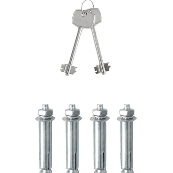 Moderne metal sikkerhedsboks med lås - Sikkerhed til kontoret | Størrelse: 20x31x20 cm | Farve: Grå