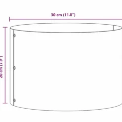 Moderne plante stativ i holdbart stål til indendørs og udendørs brug | Farve: Hvid | Størrelse: 30 x 30 x 20 cm