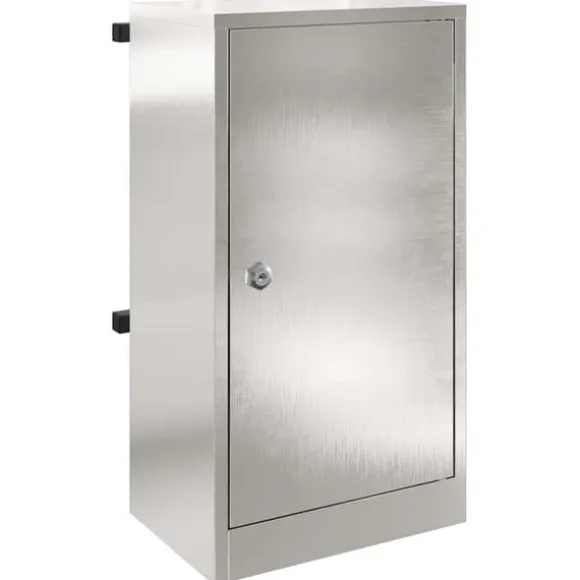 Moderne postkasse i rustfrit stål - Rektangulær | Farve: Sort | Størrelse: 30x23x55 cm